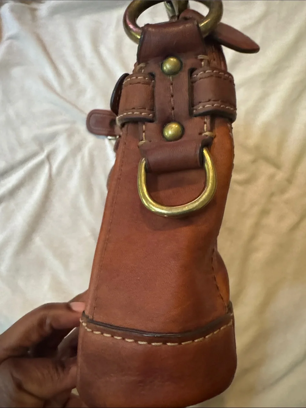 Coach leather shoulder